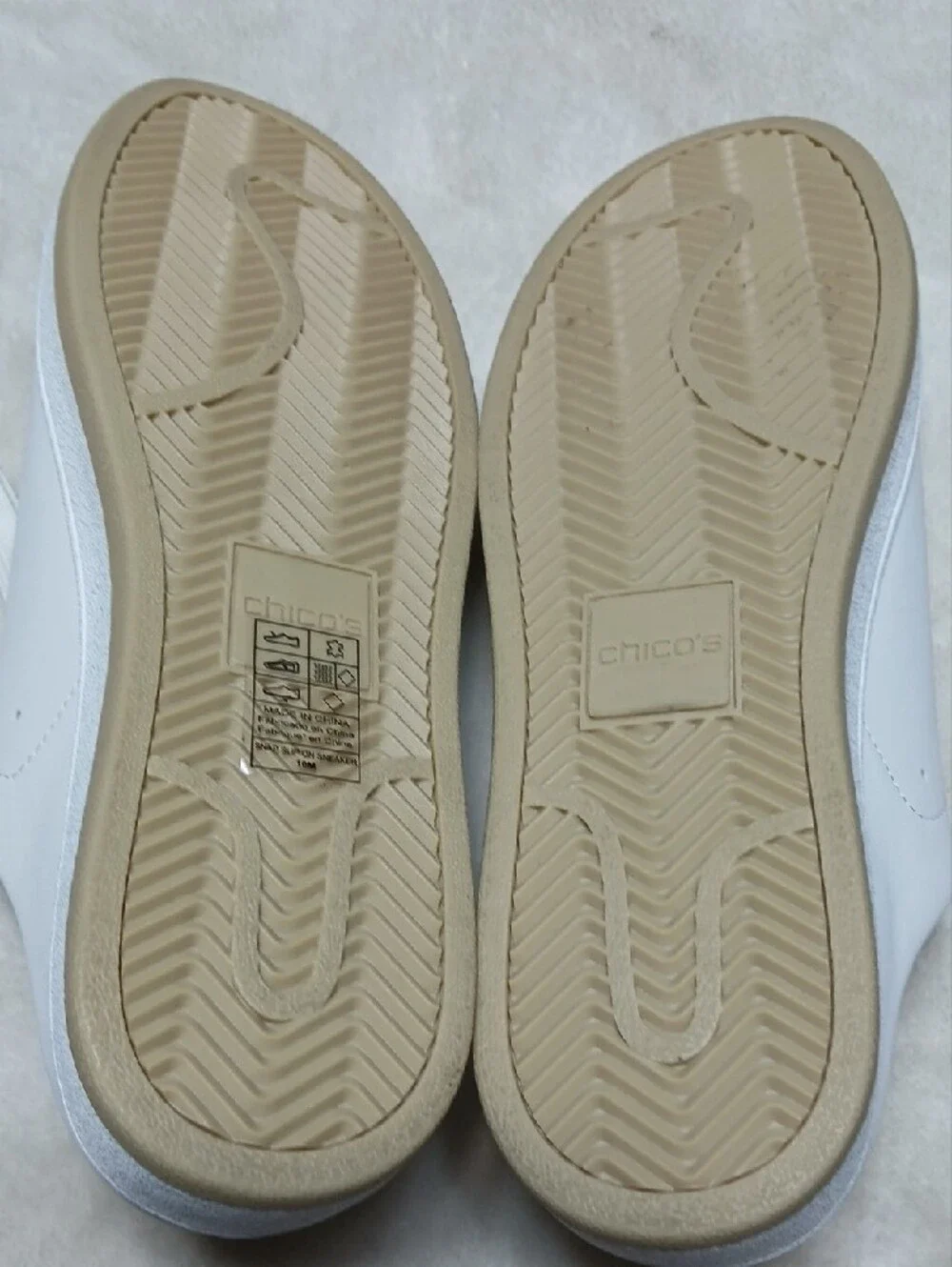 Chico's White Lace-Up Slide Sneakers  Size 10